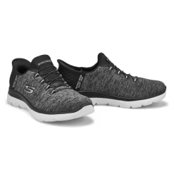 Skechers Womens Summits Slip-Ins Sneaker - Black -Fashion Shoes Shop https3A2F2Fwww.softmoc.com2FItems2Fimages2F149937 BKW XX4.jpg 640x