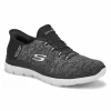 Skechers Womens Summits Slip-Ins Sneaker - Black