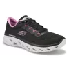Skechers Womens Glide-Step Sport Sneaker - Black/ Lavender