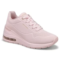 Skechers Womens Million Air Elevated Sneaker - Pink