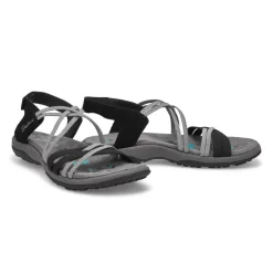 Skechers Womens Reggae Slim Sandal - Black/Charcoal 7 Skechers Womens Reggae Slim Sandal - Black/Charcoal -Fashion Shoes Shop https3A2F2Fwww.softmoc.com2FItems2Fimages2F163112 BKCC XX4.jpg 640x