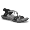 Skechers Womens Reggae Slim Sandal - Black/Charcoal
