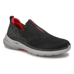 Skechers Mens Go Walk 6 Slip On - Black/Red