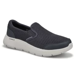 Skechers Mens Go Walk Flex Request Sneaker- Navy/Grey