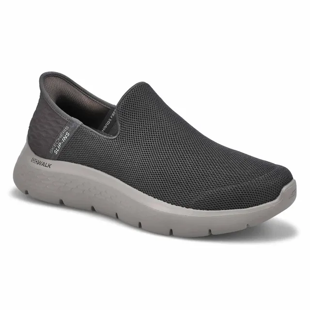 Skechers Mens Go Walk Flex Slip-In Sneaker - Dark Grey 1 Skechers Mens Go Walk Flex Slip-In Sneaker - Dark Grey