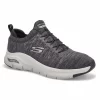 Skechers Mens Arch Fit Lace Up Sneaker - Black/Grey