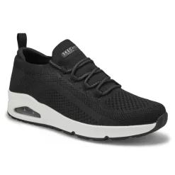 Skechers Mens Uno Slip On Sneaker - Black/ White