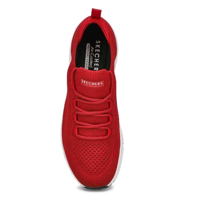 Skechers Mens Uno Slip On Sneaker - Red 2 Skechers Mens Uno Slip On Sneaker - Red - Image 2