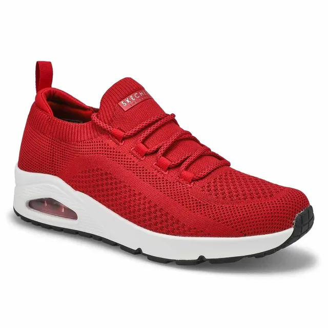 Skechers Mens Uno Slip On Sneaker - Red 1 Skechers Mens Uno Slip On Sneaker - Red