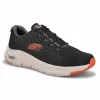 Skechers Mens Arch Fit Sneaker - Black/ Orange
