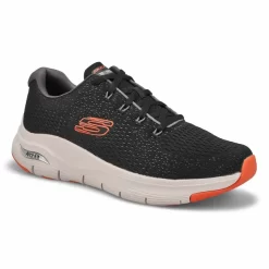Skechers Mens Arch Fit Sneaker - Black/ Orange