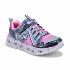 Skechers Girls Heart Lights Rainbow Lux Sneakers - Nvy/Mlt