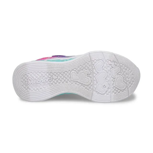 Skechers Girls Flutter Hearts Lights Sneaker - Lavender 3 Skechers Girls Flutter Hearts Lights Sneaker - Lavender - Image 3