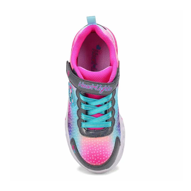 Skechers Girls Flutter Hearts Lights Sneaker 2 Skechers Girls Flutter Hearts Lights Sneaker - Image 2