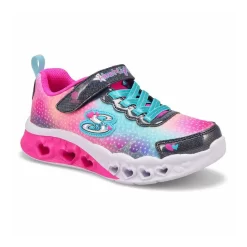 Skechers Girls Flutter Hearts Lights Sneaker