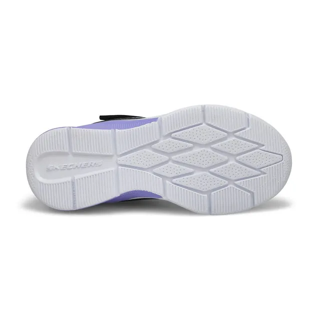 Skechers Girls Microspec Rejoice Racer Sneaker- Black 3 Skechers Girls Microspec Rejoice Racer Sneaker- Black - Image 3