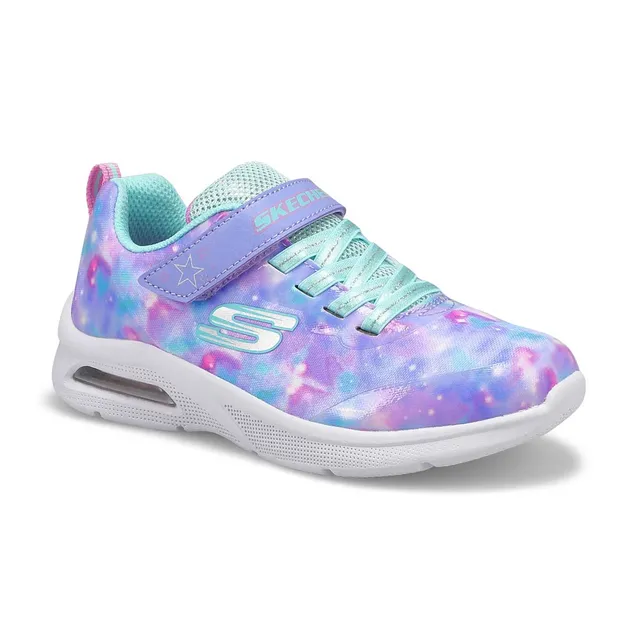 Skechers Girls Microspec Max Spiral - Lavender/Multi 1 Skechers Girls Microspec Max Spiral - Lavender/Multi