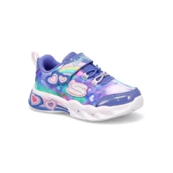 Skechers Infants Sweet Heart Lights Sneaker - Blue/Pink