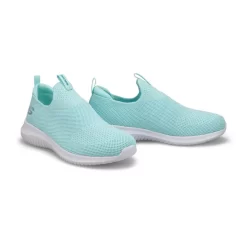 Skechers Girls Ultra Flex Slip On Sneaker - Aqua -Fashion Shoes Shop https3A2F2Fwww.softmoc.com2FItems2Fimages2F303816L AQUA XX4.jpg 640x