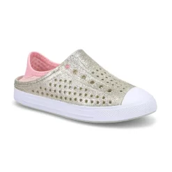 Skechers Girls Guzman Steps Glitter Mist Shoe - Champagne