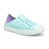 Skechers Girls Guzman Flash Shoe - Turquoise/Lavender