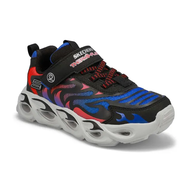 Skechers Boys Thermo-Flash Light Up Sneakers - Black/Blue 1 Skechers Boys Thermo-Flash Light Up Sneakers - Black/Blue
