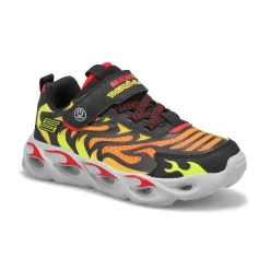 Skechers Boys Thermo-Flash Light Up Sneakers - Black/Red
