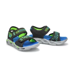 Skechers Boys Thermo-Splash Sandal - Black/Blue/Lime -Fashion Shoes Shop https3A2F2Fwww.softmoc.com2FItems2Fimages2F400109L BBLM XX4.jpg 640x