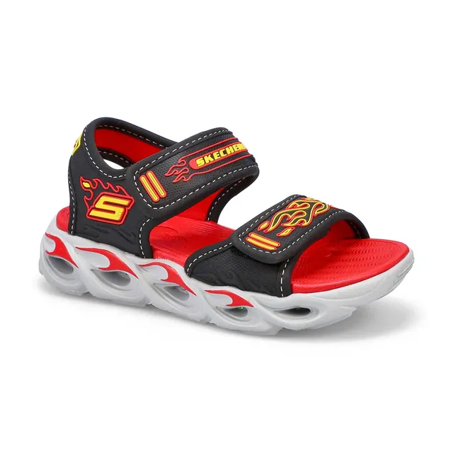 Skechers Boys Thermo Splash Sandal - Black/Red 1 Skechers Boys Thermo Splash Sandal - Black/Red