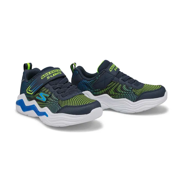 Skechers Boys Erupters IV Sneakers - Navy/Lime 4 Skechers Boys Erupters IV Sneakers - Navy/Lime - Image 4