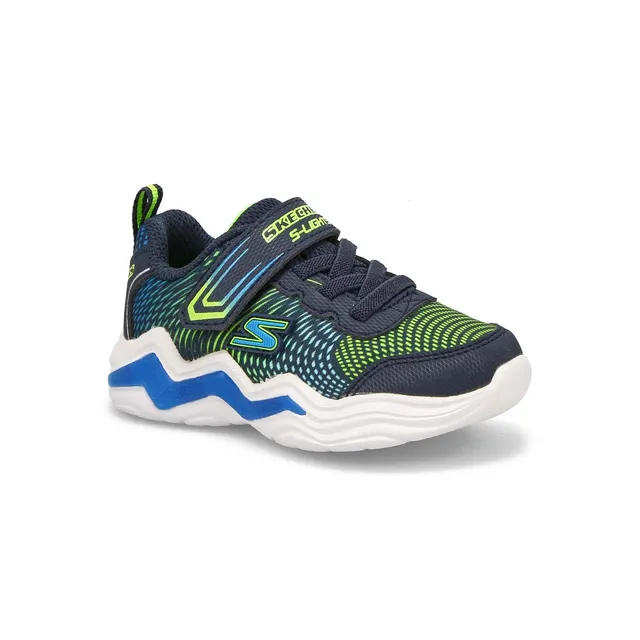 Skechers Infants Erupters IV Light Up Sneaker - Navy/Lime 1 Skechers Infants Erupters IV Light Up Sneaker - Navy/Lime