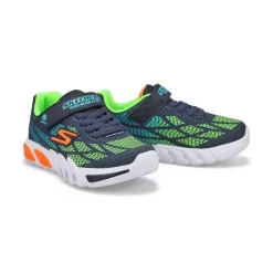 Skechers Boys Flex-Glow Sneakers - Navy/Multi -Fashion Shoes Shop https3A2F2Fwww.softmoc.com2FItems2Fimages2F400137L NVMT XX4.jpg 640x