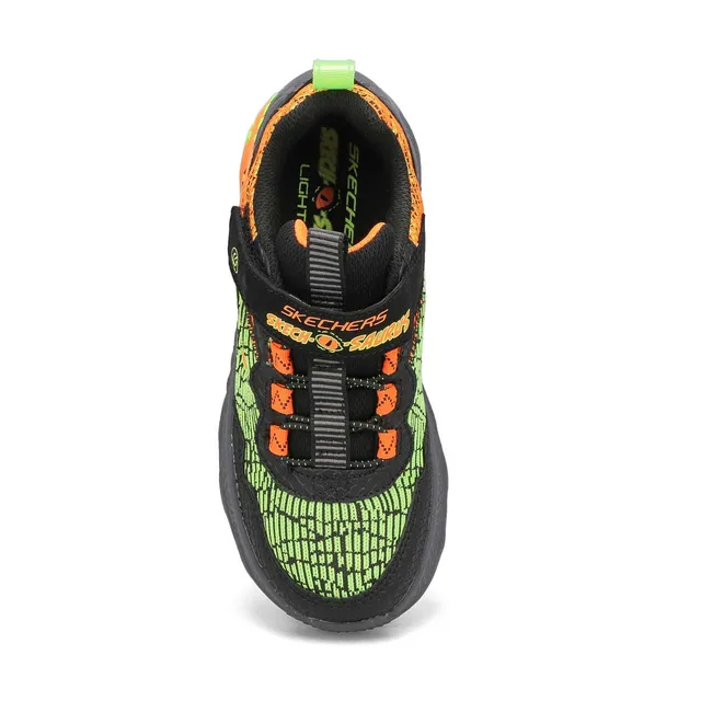 Skechers Boys Dino-Lights Sneaker -Black/ Orange 2 Skechers Boys Dino-Lights Sneaker -Black/ Orange - Image 2