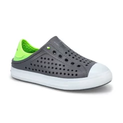 Skechers Boys Guzman Flash Lighted Shoe - Charcoal/Lime