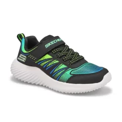 Skechers Boys Bounder Sneaker -Black/ Lime