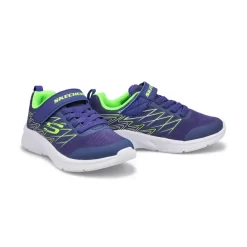Skechers Boys Microspec Texlor Sneaker - Navy/Lime -Fashion Shoes Shop https3A2F2Fwww.softmoc.com2FItems2Fimages2F403770L NVLM XX4.jpg 640x