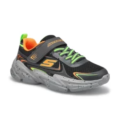 Skechers Boys Wavetronic Sneaker -Black/Orange