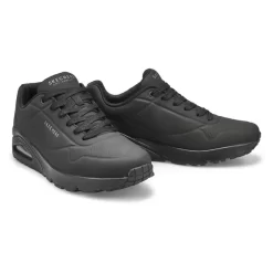 Skechers Mens Uno Stand On Air Sneaker - Black/Black 7 Skechers Mens Uno Stand On Air Sneaker - Black/Black -Fashion Shoes Shop https3A2F2Fwww.softmoc.com2FItems2Fimages2F52458 BBK XX4.jpg 640x
