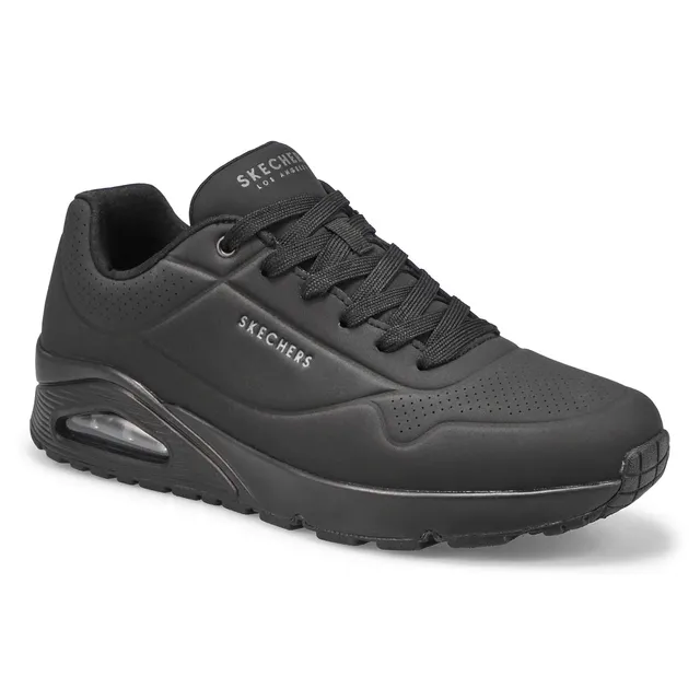 Skechers Mens Uno Stand On Air Sneaker - Black/Black 1 Skechers Mens Uno Stand On Air Sneaker - Black/Black