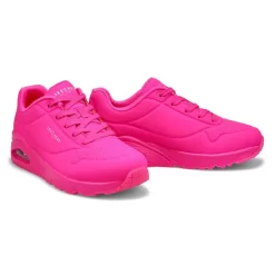 Skechers Womens Uno Night Shades Sneaker - Hot Pink 7 Skechers Womens Uno Night Shades Sneaker - Hot Pink -Fashion Shoes Shop https3A2F2Fwww.softmoc.com2FItems2Fimages2F73667 HTPK XX4.jpg 640x