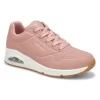 Skechers Womens Uno Stand On Air Sneaker - Blush