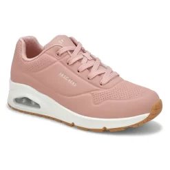 Skechers Womens Uno Stand On Air Sneaker - Blush