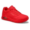 Skechers Womens Uno Stand On Air Sneaker - Red
