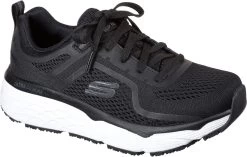 SKECHERS Work SK108029BKW Banham, Women's, Black/White, Soft Toe, Low Athletic