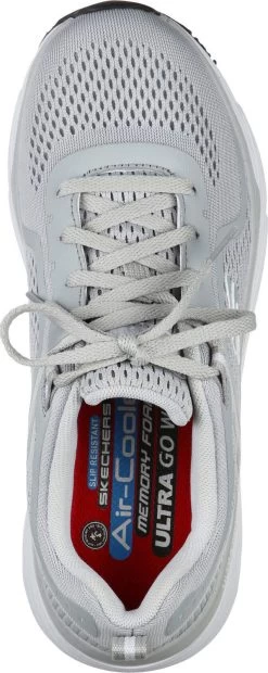 SKECHERS Work SK108029GRY Banham, Women's, Grey, Soft Toe, Low Athletic -Fashion Shoes Shop sk108029gry top