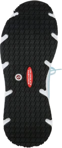 SKECHERS Work SK108029LBLW Banham, Women's, Light Blue/White, Soft Toe, Athletic, Work Shoe -Fashion Shoes Shop sk108029lblw outsole