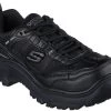 SKECHERS Work SK108076BLK Burgin-Hazardville, Women's, Black, Comp Toe, EH, Low Athletic, Work Shoe