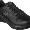 SKECHERS Work SK200105BLK Benafix, Men's, Black, Soft Toe, Slip Resistant, Low Athletic, Work Shoe
