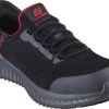 SKECHERS Work SK200206BKRD Tilido-Fletchit Hands Free Slip-ins™, Men's, Black/Red, Comp Toe, EH, Slip Resistant, Athletic, Work Shoe