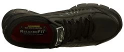 SKECHERS Work SK76551BLK Women's Relaxed Fit:Eldred Black, Soft Toe, Slip Resistant Athletic -Fashion Shoes Shop sk76551blk top